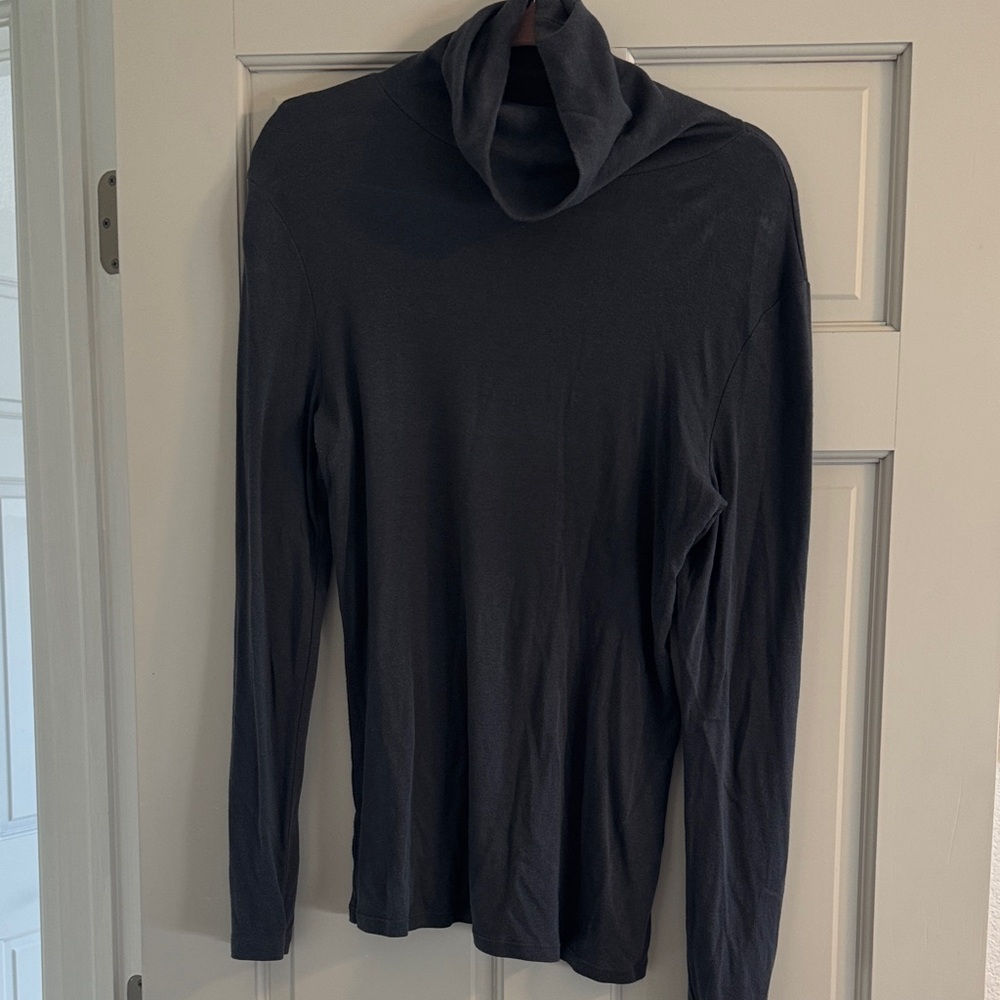 Charcoal Turtleneck Tunic Shirt